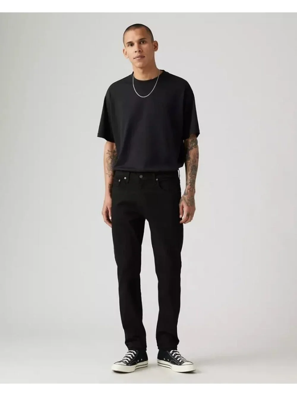Levi's 512 Men's Black Slim Taper Jeans 36x34 Stretch Denim Grunge Streetwear